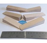 ShieldUp Lot de 6 cales en bois de hêtre 100 mm de long x 23 mm de large