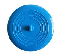 Shienfir Bouchon de vidange Baignoire Rond en Silicone Universel avec Forte Aspiration Anti-Fuite Anti-Odeur Couvercle Flexible réutilisable pour la Salle Bain à Bleu