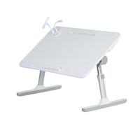 Shienfir Bureau pliable pour ordinateur portable, table de lit réglable pour ordinateur portable avec hauteurs et angles, table pliable avec tiroir de rangement pour manger, travailler, écrire, jouer,