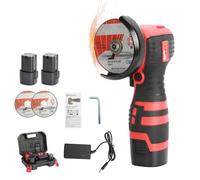 Shienfir Mini meuleuse d'angle à batterie 18 V 550 W pour couper et polir le bois, la pierre, l'acier, le verre