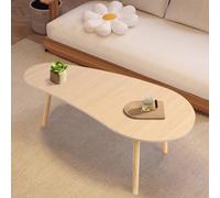 Shienfir Petite table d'appoint moderne, table centrale du milieu du siècle pour petit espace, tables d'appoint de canapé, tables basses avec cadre en bois pour salon, bureau couleur bois