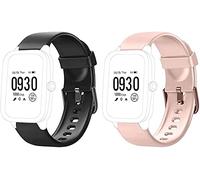 Shieranlee 19mm Bracelet de Rechange pour Popglory,Blackview,Letsfit,UMIDIGI,LETSCOM,BYTTRON，Willful ID205,ID205L,ID205S,ID205U,ID205G,SW025,SW023,SW021,SW020,TE021,TE020,YM023,YM021 /YM020