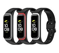 Shieranlee (3-Pack Bracelet Compatible avec Samsung Galaxy fit 2 SM-R220 Bracelet de Rechange Classique en Silicone Souple - Bracelet de Sport pour Galaxy fit 2 SM-R220 Fitness Tracker