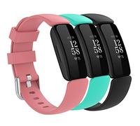 Shieranlee (3-Pack Bracelets compatibles avec Fitbit Inspire 2 & Fitbit ace 3 Bracelet ，de Rechange Classique en Silicone Souple coloré pour Inspire 2 & Fitbit ace 3 Bracelet
