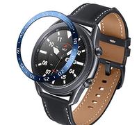 Shieranlee Bezel Styling pour Coque Galaxy Watch 3 45mm, Étui Protecteur Anti-Rayures pour Montre Connectée Résistant aux Rayures Acier Inoxydable pour Galaxy Watch3 45mm Accessory
