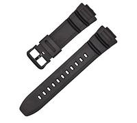 Shieranlee Bracelet Compatible avec Casio MCW-100H/110H/W-S220/HDD-S100 WV-200/AE-2000/2100 Resin Strap 16mm Watch Accessories Silicone Strap