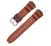 Shieranlee Bracelet Compatible avec Casio MCW-100H/110H/W-S220/HDD-S100 WV-200/AE-2000/2100 Resin Strap 16mm Watch Accessories Silicone Strap