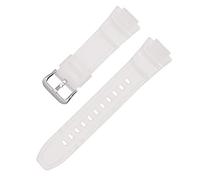 Shieranlee Bracelet Compatible avec Casio MCW-100H/110H/W-S220/HDD-S100 WV-200/AE-2000/2100 Resin Strap 16mm Watch Accessories Silicone Strap