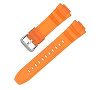 Shieranlee Bracelet Compatible avec Casio MCW-100H/110H/W-S220/HDD-S100 WV-200/AE-2000/2100 Resin Strap 16mm Watch Accessories Silicone Strap