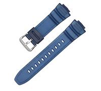 Shieranlee Bracelet Compatible avec Casio MCW-100H/110H/W-S220/HDD-S100 WV-200/AE-2000/2100 Resin Strap 16mm Watch Accessories Silicone Strap
