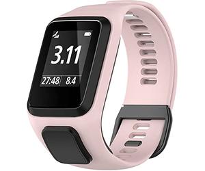 Shieranlee Bracelet Compatible avec Tomtom 4 Bracelet de Rechange en Silicone pour TomTom4 Sports GPS Running Smartwatch