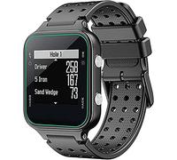 Shieranlee Bracelet de Montre Bracelet en Silicone Compatible avec Garmin Approach S20 Strap/Approach S5 /Approach S6 /Forerunner 220 230 235 630 620 735 Silicone Watchbands