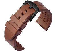 Shieranlee Bracelet de Montre de Sport, Bracelet de Remplacement de Bande de Montre à dégagement Rapide en Caoutchouc fluoré FKM pour Montre de Sport 19mm 20mm 21mm 22mm 24mm for Men Women