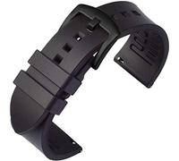 Shieranlee Bracelet de Montre de Sport, Bracelet de Remplacement de Bande de Montre à dégagement Rapide en Caoutchouc fluoré FKM pour Montre de Sport 19mm 20mm 21mm 22mm 24mm for Men Women