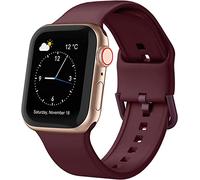Shieranlee bracelets compatibles avec Apple Watch Strap 41mm 40mm 38mm, 42mm/44mm/45mm/49mm,Silicone souple avec boucle à pression pour iWatch Series 8 Ultra SE 9 8 7 6 5 4 3 2 1