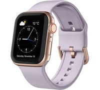 Shieranlee bracelets compatibles avec Apple Watch Strap 41mm 40mm 38mm, 42mm/44mm/45mm/49mm,Silicone souple avec boucle à pression pour iWatch Series 8 Ultra SE 9 8 7 6 5 4 3 2 1