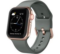 Shieranlee bracelets compatibles avec Apple Watch Strap 41mm 40mm 38mm, 42mm/44mm/45mm/49mm,Silicone souple avec boucle à pression pour iWatch Series 8 Ultra SE 9 8 7 6 5 4 3 2 1
