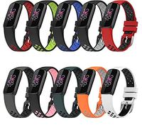 Shieranlee Bracelets compatibles avec Fitbit Luxe Activity Tracker - Bracelet de Montre de Sport en Silicone de Remplacement