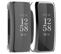 Shieranlee Compatible avec Fitbit Inspire 2/Inspire HR/Inspire Protecteur D'écran Coque, 2 Pack Full Doux TPU Coque Housse de Protection Antichoc