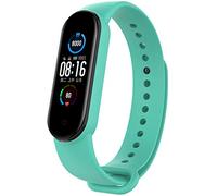 Shieranlee Compatible avec Xiaomi Mi Band 5 Smart Strap Stra Sangles de Rechange en Silicone pour Xiaomi Mi Band 5 Smart Bracelet Sangle daffichage Couleur NFC