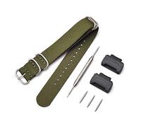 Shieranlee NATO Nylon Bracelet Compatible avec Casio G-Shock GA-110 120 GA-400 GD-100 DW-5600 GLS-8900 Canvas Men Bracelet Band Black Adapters