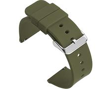 Shieranlee Silicone 14MM Bracelet de Montre en Silicone, Dégagement Rapide Replacement Bande