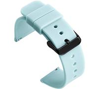 Shieranlee Silicone 16MM Bracelet de Dégagement Rapide Replacement Bande Para Fossil Q Accomplice,Carlie, Harper, Neely; Moto 360 2nd Gen Women's 42mm,Huawei B5