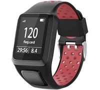 Shieranlee Sport Bracelet pour Tomtom Watch, Silicone Respirant Bracelet avec goupille à libération Rapide Compatible pour Tomtom Runner 2/ Runner 3/ Spark/Golfer 2 Sports GPS Running Smartwatch