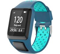 Shieranlee Sport Bracelet pour Tomtom Watch, Silicone Respirant Bracelet avec goupille à libération Rapide Compatible pour Tomtom Runner 2/ Runner 3/ Spark/Golfer 2 Sports GPS Running Smartwatch