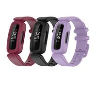 Shieranlee Strap Compatible avec Fitbit Inspire 3 Bracelet, Fitbit Inspire 2 Bracelet,ace 3 Bracelet,Silicone Respirant Bracelet avec goupille à libération Rapide