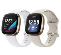 Shieranlee Versa 3 Bracelet, Silicone de Sport Souple Bande de Remplacement Wristband Compatible avec Fitbit Sense Smartwatch