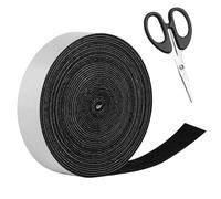 ShiFaKa Ruban de Feutrine Autocollante Noire, 4 cm x 8 m | Bandes Patins en Feutre Auto-adhésifs Antiderapant, Bandes de Feutre Autocollant pour Protege Pied de Table Meubles Chaises