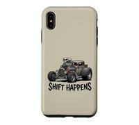 Shift Happens Canne à pêche Vintage Motif Voiture Coque pour iPhone XS Max