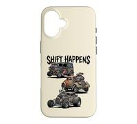 Shift Happens Canne à pêche Vintage Motif Voitures de Rue Coque pour iPhone 16