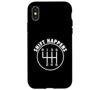 Shift Happens - Voiture de Course Manuelle Muscle Car Guy Coque pour iPhone X/XS
