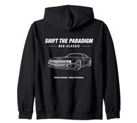 Shift The Paradigm Neo-Classic Voiture Line Art Aesthetic Sweat à Capuche