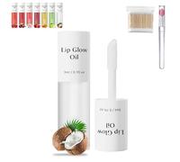 Shiftalter Tinted Lip Glow Oil - For Lush, Hydrated Lips with a Natural Glow, Sticky Long-Lasting Shiny Fruit Flavor Lip Stain, Nude Clear Glossy Shiny Lip Stain Glows Tint Oil (#07)