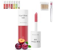 Shiftalter Tinted Lip Glow Oil - For Lush, Hydrated Lips with a Natural Glow, Sticky Long-Lasting Shiny Fruit Flavor Lip Stain, Nude Clear Glossy Shiny Lip Stain Glows Tint Oil (#02)