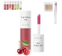 Shiftalter Tinted Lip Glow Oil - For Lush, Hydrated Lips with a Natural Glow, Sticky Long-Lasting Shiny Fruit Flavor Lip Stain, Nude Clear Glossy Shiny Lip Stain Glows Tint Oil (#04)