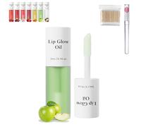 Shiftalter Tinted Lip Glow Oil - For Lush, Hydrated Lips with a Natural Glow, Sticky Long-Lasting Shiny Fruit Flavor Lip Stain, Nude Clear Glossy Shiny Lip Stain Glows Tint Oil (#06)