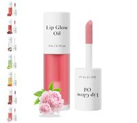 Shiftalter Tinted Lip Glow Oil, Historicg Tinted Lip Glow Oil, Keep Shiny All Day - Hydrated Lips with a Natural Glow (03-Peonies)