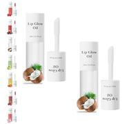 Shiftalter Tinted Lip Glow Oil, Historicg Tinted Lip Glow Oil, Keep Shiny All Day - Hydrated Lips with a Natural Glow (07-Coconuts (2pcs))