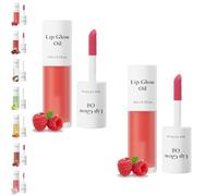 Shiftalter Tinted Lip Glow Oil, Historicg Tinted Lip Glow Oil, Keep Shiny All Day - Hydrated Lips with a Natural Glow (01-Raspberries (2pcs))
