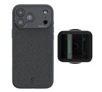ShiftCam Camera Case S.Mount - iPhone 17 Pro (Gris Foncé) + LensUltra 1,33x Anamorphic