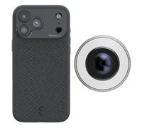 ShiftCam Camera Case S.Mount - iPhone 17 Pro (Gris Foncé) + LensUltra 10x objectif macro smartphone