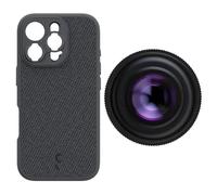ShiftCam iPhone 16 Pro Case Tissu Gris Foncé + LensUltra 16mm Grand Angle