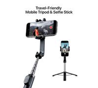 Shiftcam ShiftCam TravelPod Selfie-Selfie-Stick et trépied - 360° pivotant - 3 niveaux de hauteur - Télécommande Bluetooth - noir