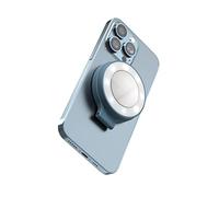 ShiftCam SnapGrip Poignée d'alimentation mobile avec bouton d'obturateur sans fil - Support magnétique qui se fixe sur n'importe quel téléphone - Powerbank intégré avec chargement sans fil Qi (Bleu