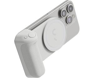 ShiftCam SnapGrip Pro - Poignée de batterie mobile avec déclencheur sans fil - Support magnétique s'adapte à tous les téléphones - Batterie externe intégrée avec chargement sans fil Qi 2 - Base