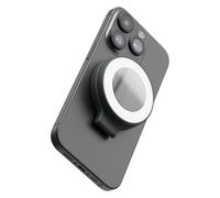 ShiftCam SnapLight Anneau lumineux LED pour selfie avec quatre réglages de luminosité et batterie intégrée Support magnétique à clipser sur n'importe quel téléphone Design rabattable Bleu nuit